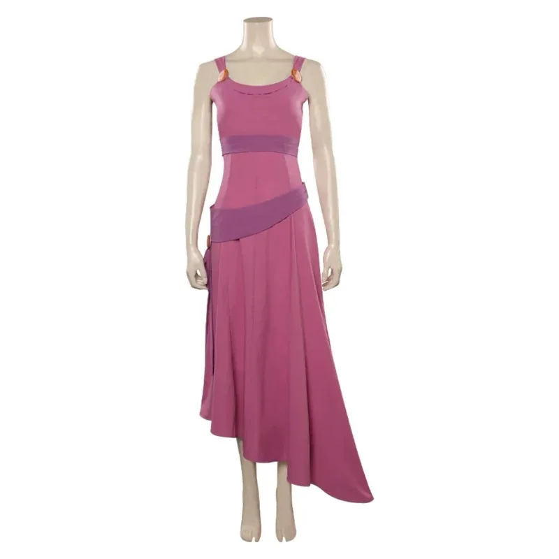 Hercules Megara Hades Costume Cosplay dessin animé film tenues hommes femmes Robe Robe perruque Halloween carnaval festa jeu de r - immagine 5