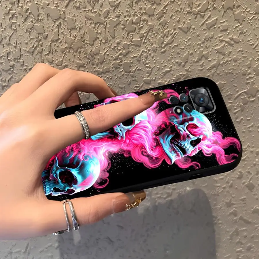 Fashion Pink Skull Phone Cover Case