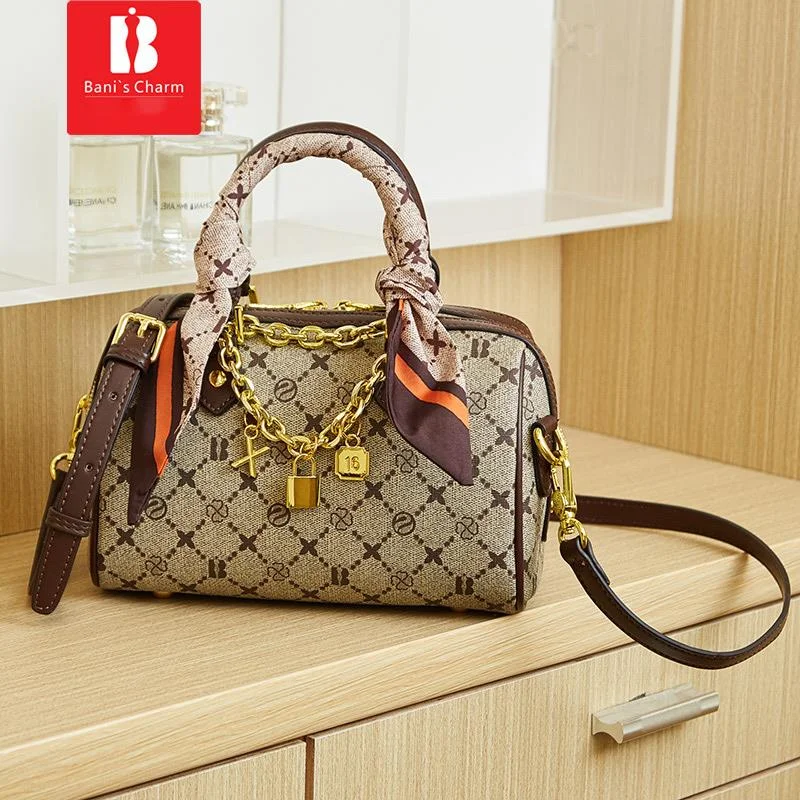 Nuova borsa da donna Bani Meizi Borsa da cuscino retrò casual moda Borsa da donna Boston a tracolla di alta qualità_voghion.com