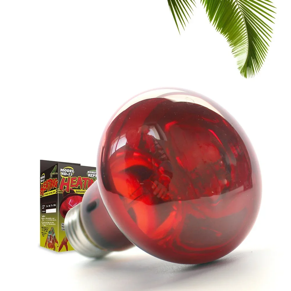 110V/220V UVA Reptile Lamp Bulb Infrared Basking Spot Lamp Red Turtle Bulbs for Reptiles and Amphibian Tortugas 파충류 사육장
