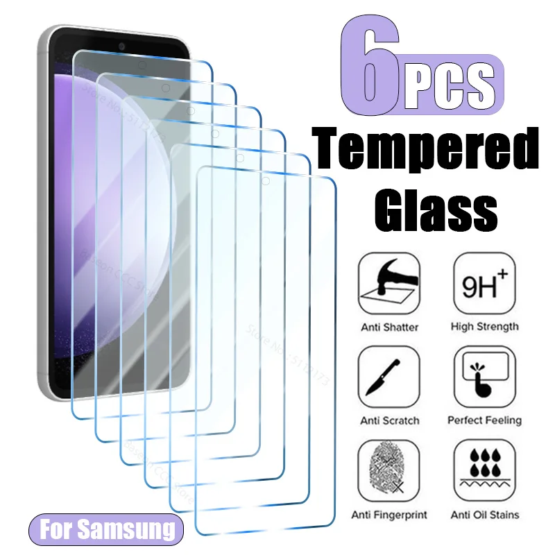 6PCS-Protective-Glass-For-Samsung-Galaxy-A14-A54-A53-A13-A34-A33-A32 ...