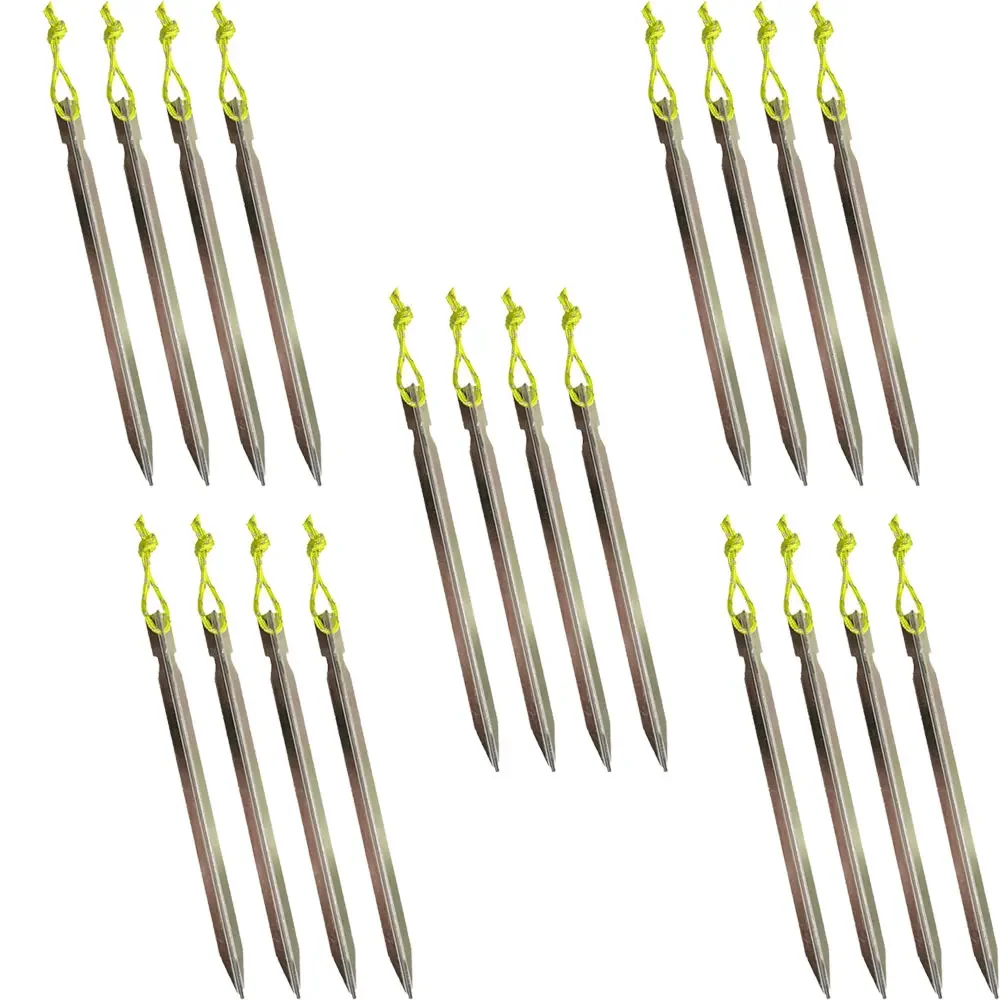 Aluminument Tent Pegs Nails with Rope Stake Camping Hiking Equipment Outdoor Traveling Tent Sand Ground Accessories camping tent accessories tent pegs 18cm