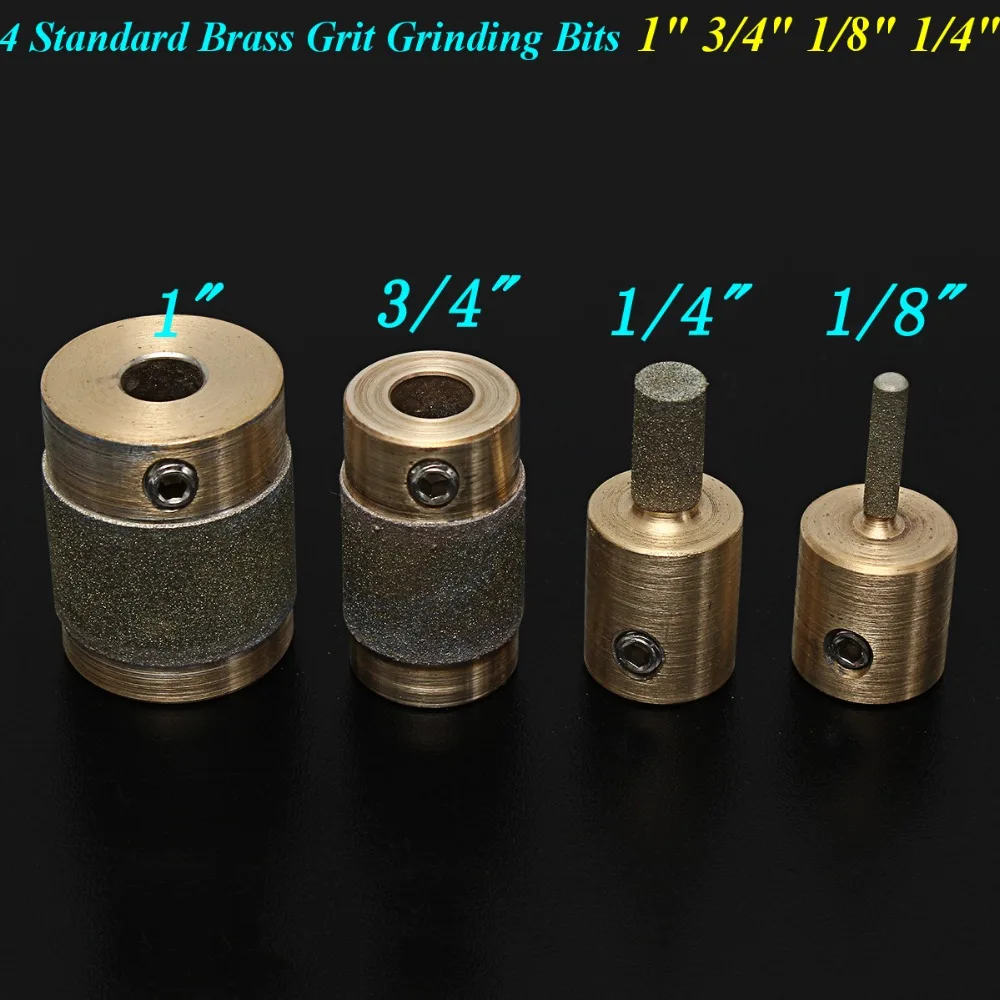 4 Standard Brass Grit Grinding Bits 1