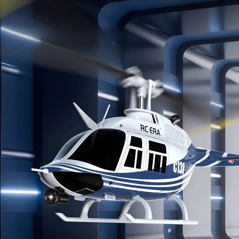 Remote Control Helicopter Remote Control Airplane Rc Era Bell Two Hundred And Six C138 Simulation Double Blade Propeller Single Rotor No Ailerons Model