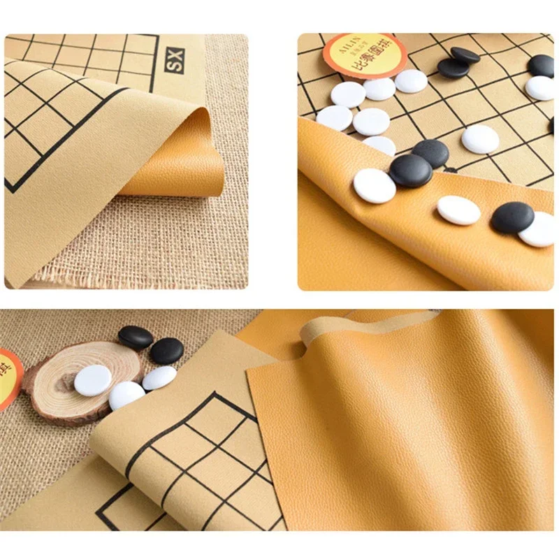 Standard Go Chess Use For Match 19 Line 361pcs Chessman Go chess Game Diameter 2.2cm Leather Chessboard Cloth Bag Weiqi toy Board Game Magnetic Chess Set Foldable Chess Board Table Games Folding Chess Board Chess Pieces and Board