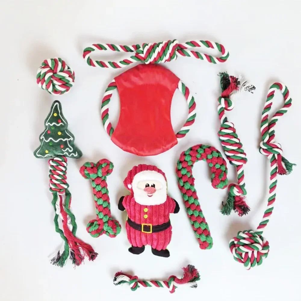 Christmas Dog Rope Toy 1