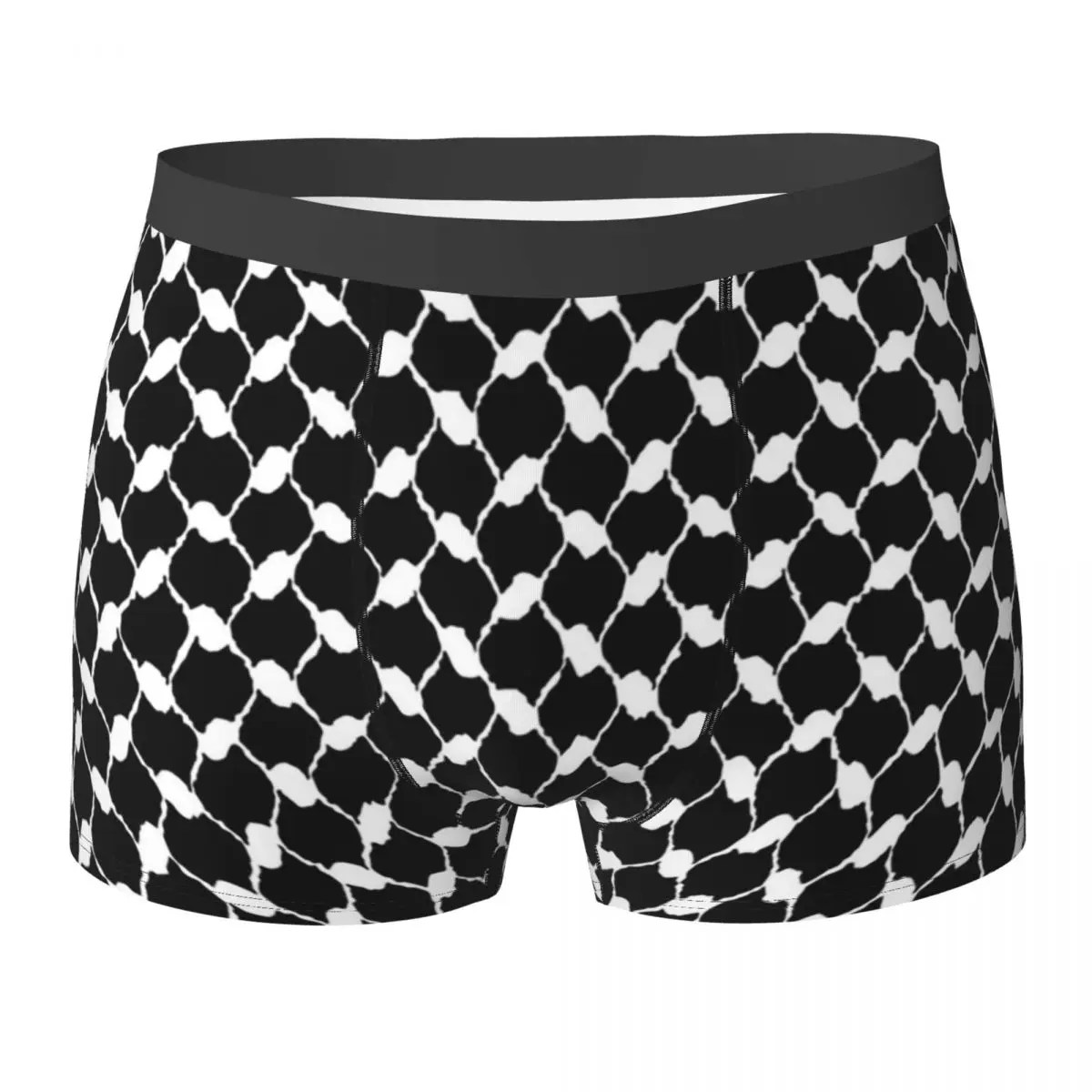 

Boxer Underpants Shorts Palestinian Kufiya Pattern Design Panties Male Soft Underwear for Homme Man Boyfriend Gifts