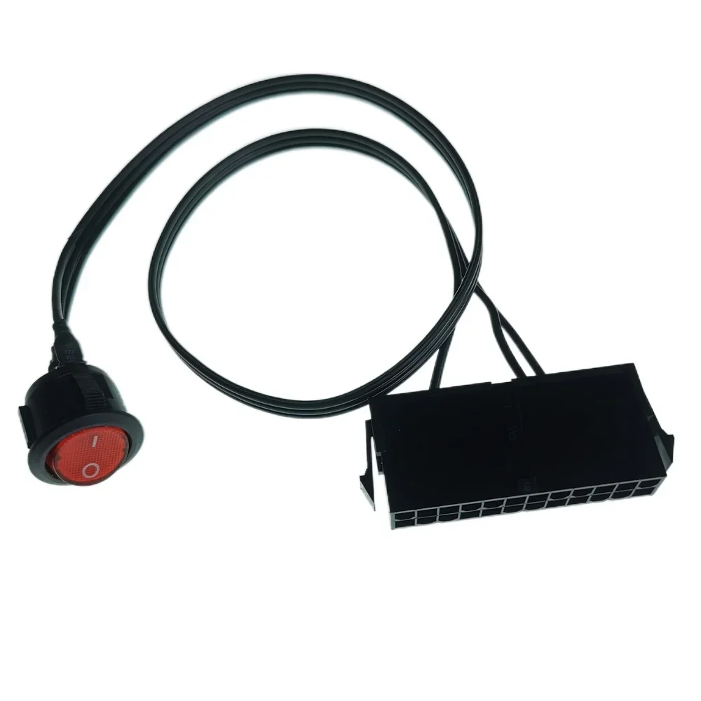 PC-Server-ATX-PSU-24Pin-Female-Socket-Starter-Switch-Button-Power-Cable ...