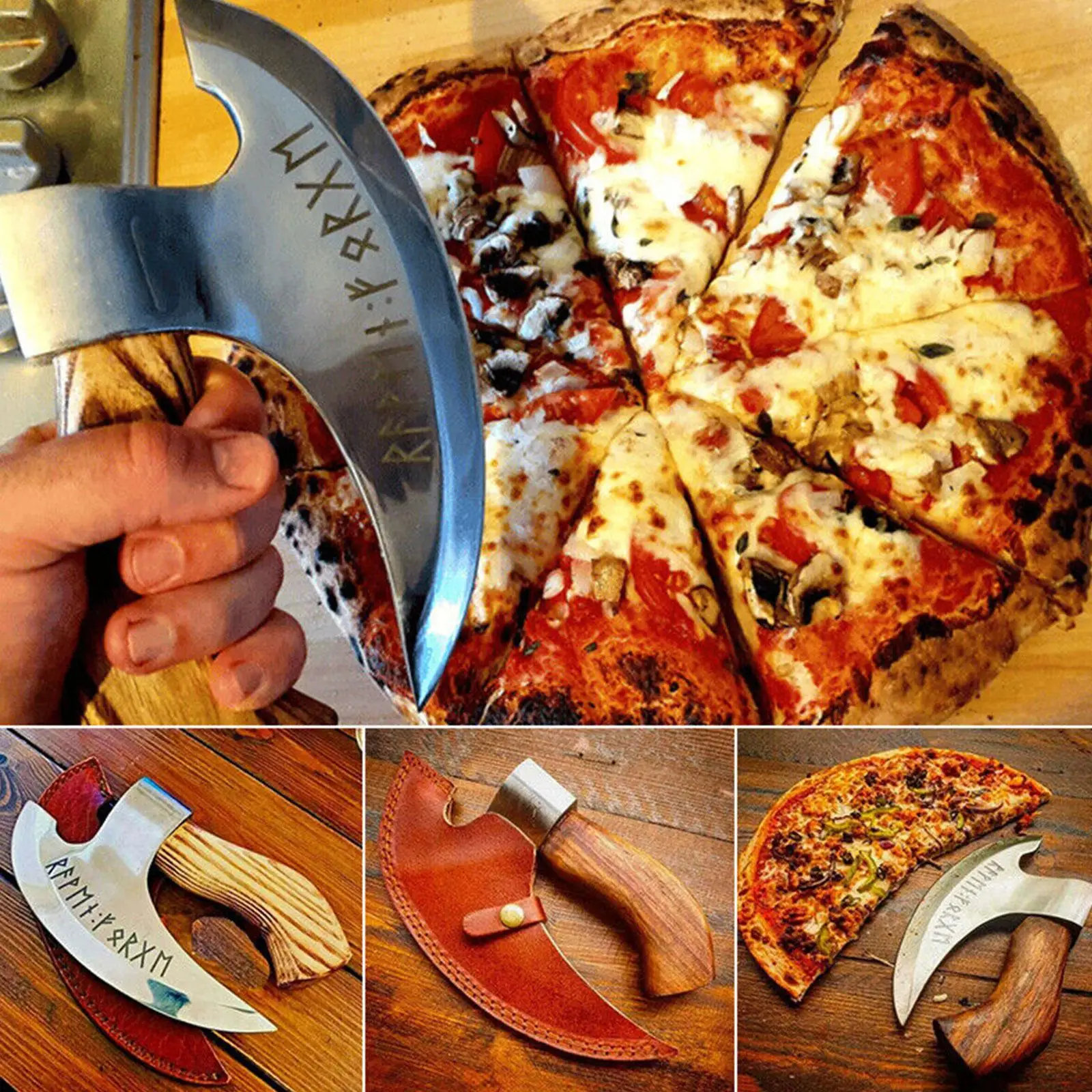 Axe Viking Pizza Cutter Stainless Steel Pizza Cutting Axe With Sharp