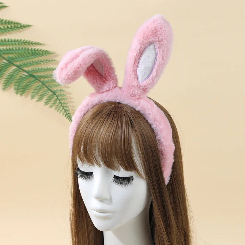 Topties - Fascia per capelli con orecchie di coniglietto pasquale, 6 pezzi, accessorio per costume