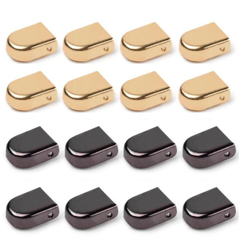 12er-Set Metall-Schnürsenkelspitzen – Schnürsenkel ohne Binden, Metall-Schnürsenkelverschlüsse, DIY-Sneaker-Kits, Silber, Gold, Schwarz, Metall-Schnürsenkelschnallen
