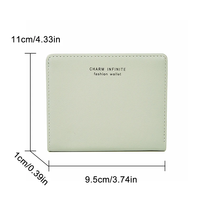 Ultra-Thin Folding Wallet for Women, Mini Wallet, Credit Card Bag, Cute Short Coin Purse, Simple Fashion, New, 2024 5