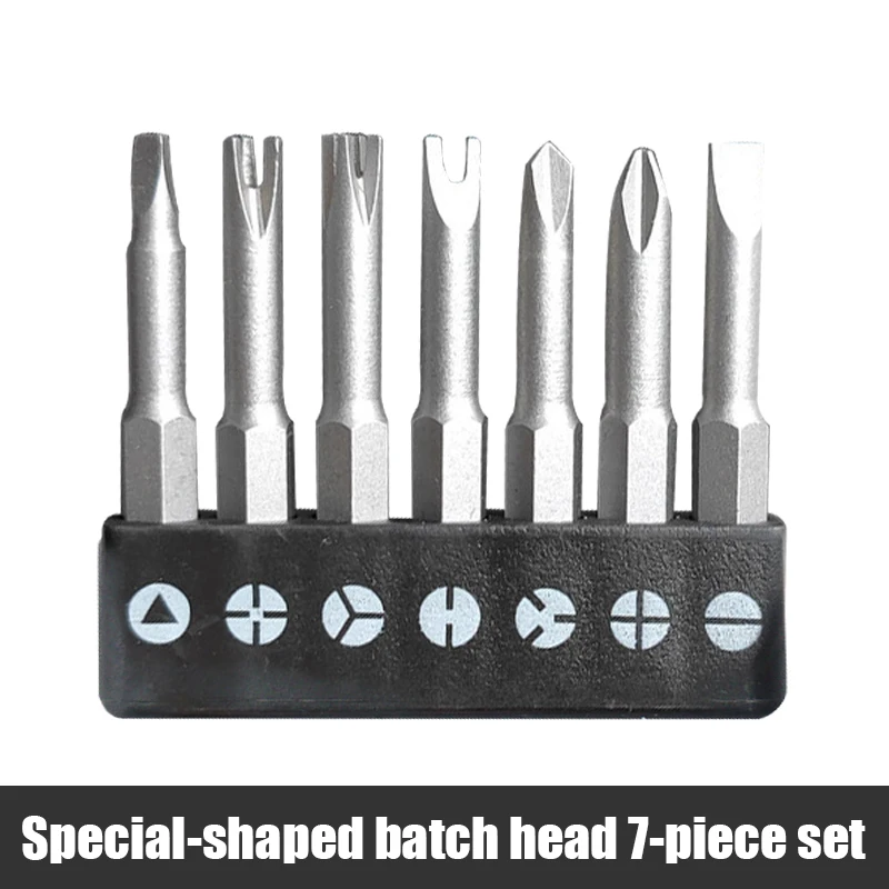 4/7/13Pcs%20Special-shaped%20Set%2050mm%20U-shaped%20Y-Type%20Triangle%20Inner%20Cross%20Three%20Points%20Screwdriver%20Bit%20drill%20parts%20Tool%20-%20Image%207