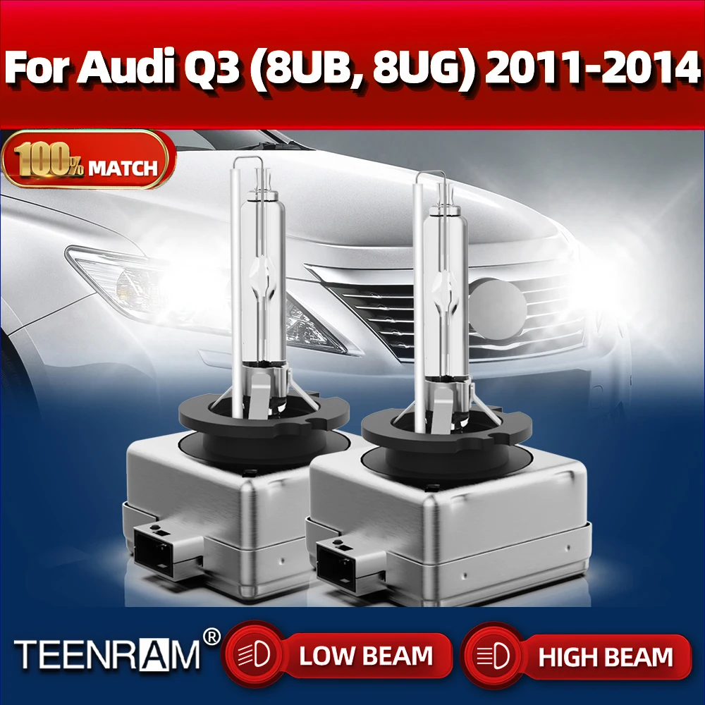 

35W Car Lamps 20000LM HID Xenon Headlight 6000K White 12V Xenon Headlamps Bulbs For Audi Q3 (8UB, 8UG) 2011 2012 2013 2014