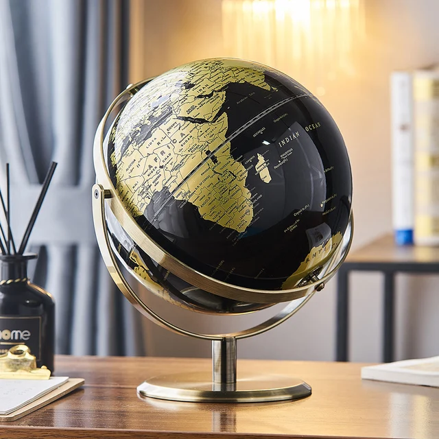 World Globe Figurines for Interior Globe Geography Kids Education Office Decor Accessories Home Decor Birthday Gifts for Kids 3