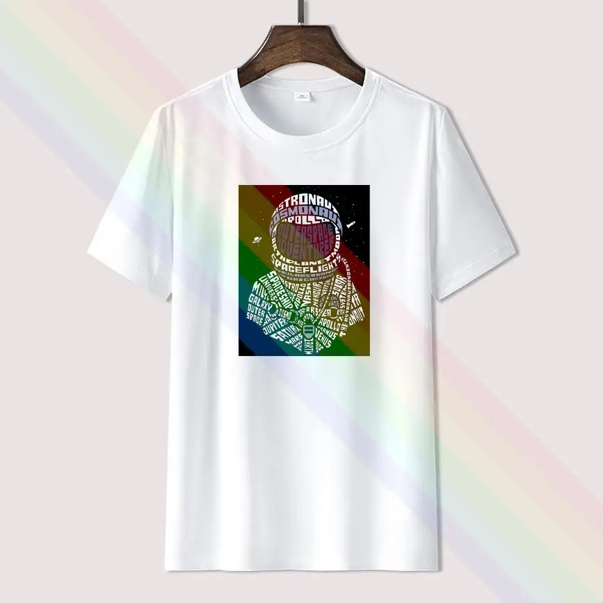 

Astronaut In Space Balloon Graphic Print T Shirt For Men Limitied Edition Unisex Brand T-shirt Cotton Amazing Short Sleeve Tops