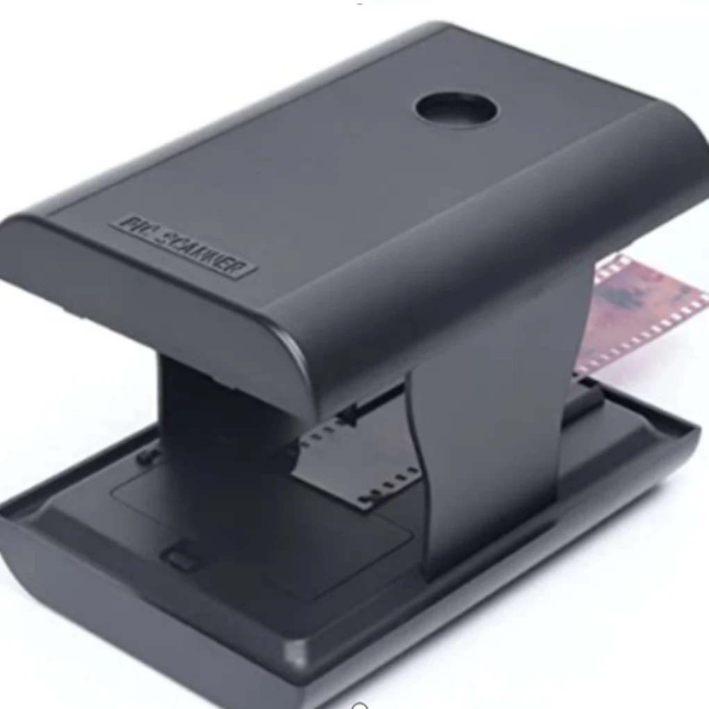 Mobile Film and Slide Scanner for 35mm Negatives and Slides with LED Backlight Free APP Foldable