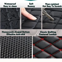 LuxuryRide Premium Custom Tailored Car Floor Mats for Renault Clio V B7 2019 to 2026 5seats Leather Stitched Edges Custom Fit All Weather Waterproof Anti-Dirt 4
