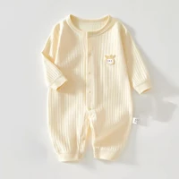 Spring and Autumn 0-12Months Baby Rompers Superior Quality Newborn Girls Boys 100%Cotton Clothes of Long Seeve Infant Clothing 1