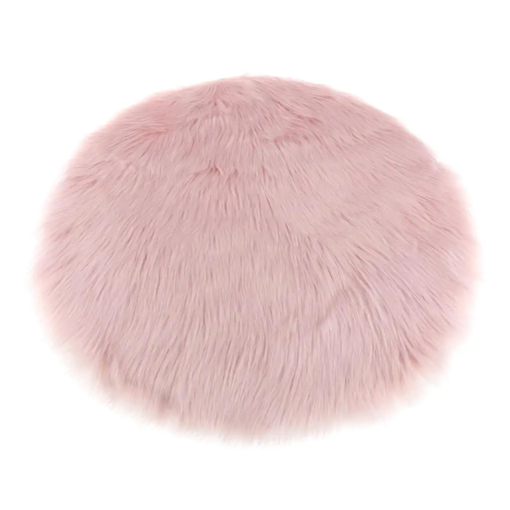 fityle Fashion Area Rug Soft Sheepskin Skin Faux Fur Fake Rug Mat Small Rugs Living Bedroom Window Bedside Home Decor