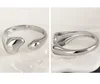 F.I.N.S Original Plain S925 Sterling Silver Open Ring Irregular Glossy Adjustable Stacked Finger Fine Jewelry Prevent Allergy 6