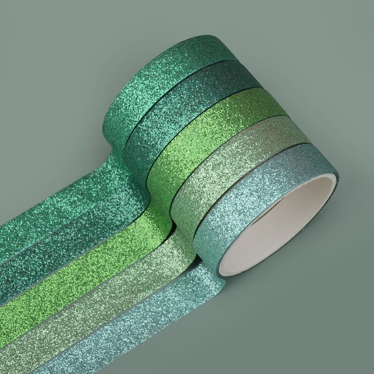 5 rolls/box of colorful gold sprinkled washi tape, simple decorative tape and notebook decoration materials, gift for the family