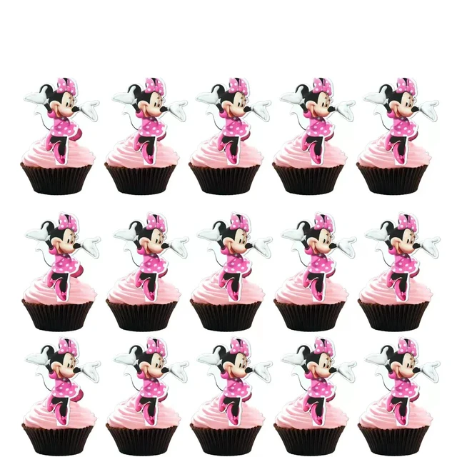 Cake Topper Minnie Mouse Anniversaire, Cupcake Toppers Décorations