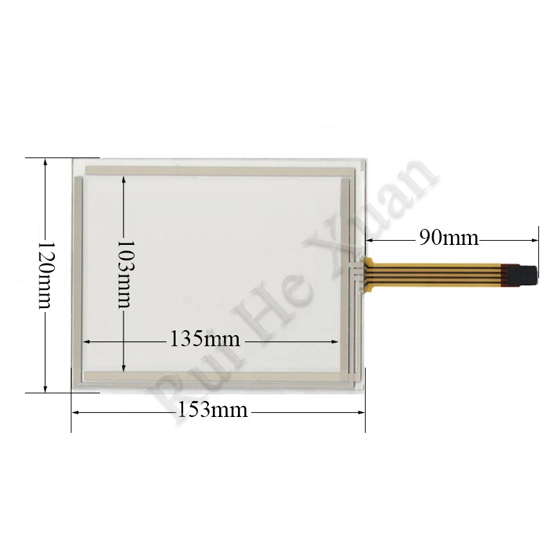 

20PCS New Touch Screen 6.5 Inch 4-Line 153*120 For TR4-064F-04 UN UG Touch Screen Digitizer panel Touchpad
