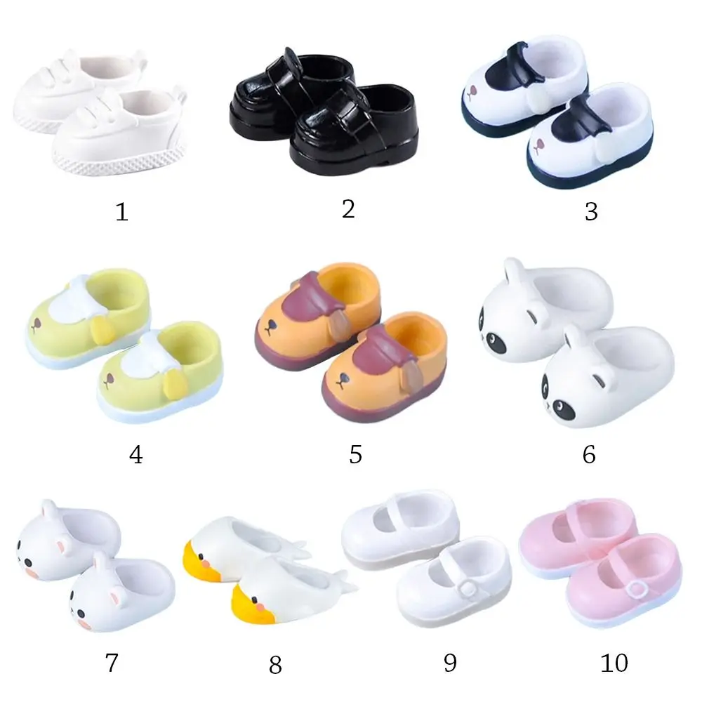 New Slippers High Heels For ob11 Doll 1/12 Dolls Shoes Cute Shoes Fashion Sandals PVC Doll Wear