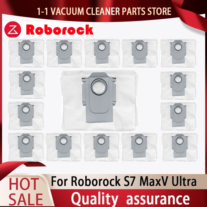 For Roborock S8 pro ultra S7 MaxV Ultra dust bag Accessories Robot Vacuum  Cleaner S8 pro ultra mop cloth Replacement Parts