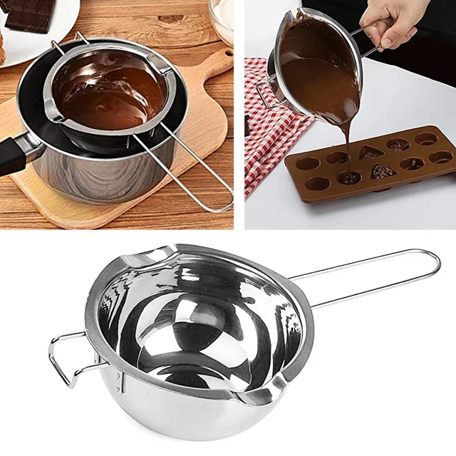 Stainless Steel Melting Pot Diy Making Aromatherapy Candle Handmade Soap  Making Tool Silicone Anti-hot Handle Melting Container