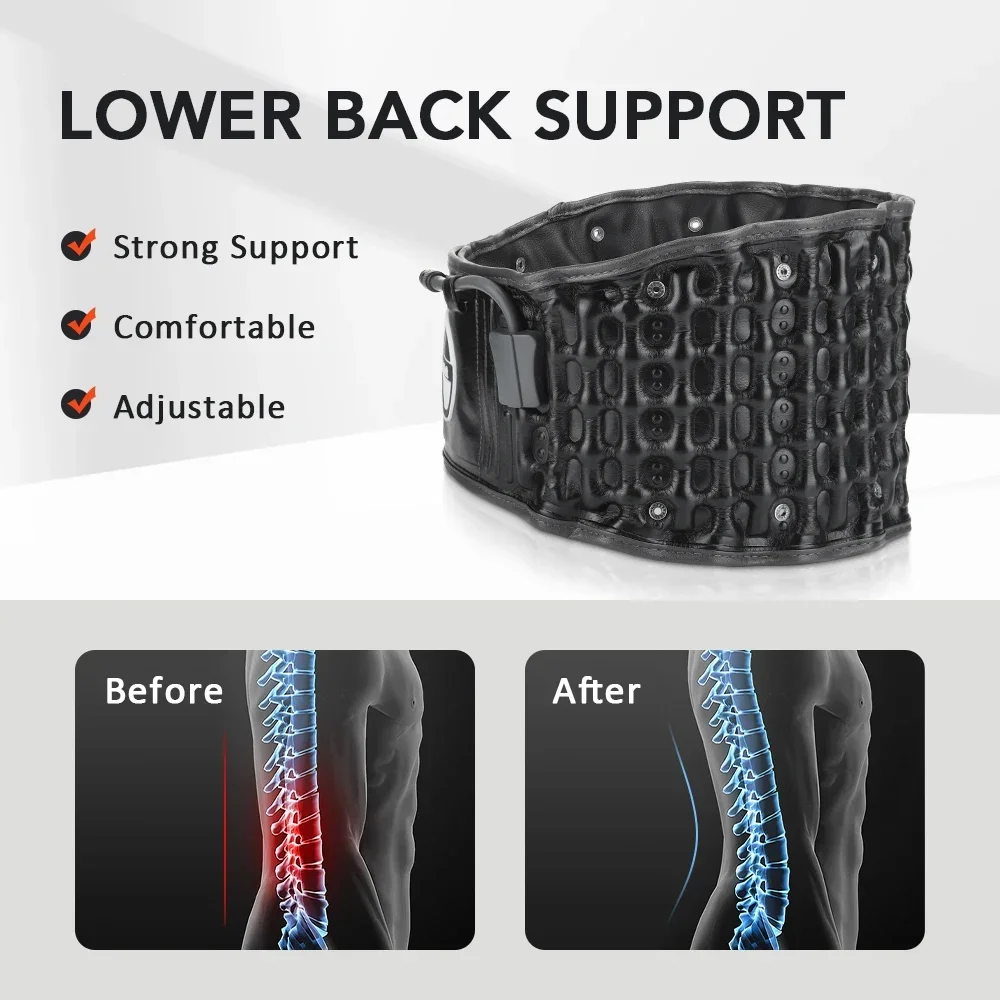 Decompression Back Belt Spinal Air Traction Belt Back Support and Lumbar Traction Belt Promote Lumbar Blood Circulation