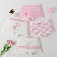 Nouveaux sous-vêtements pour enfants, sous-vêtements en coton, sous-vêtements pour filles, boxeurs pour bébés, petits, moyens et grands enfants, boxeurs pour filles 4
