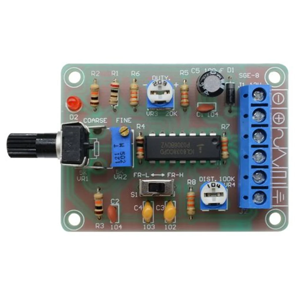 KIT FAI DA te modulo generatore di funzioni ICL8038 con uscita onda