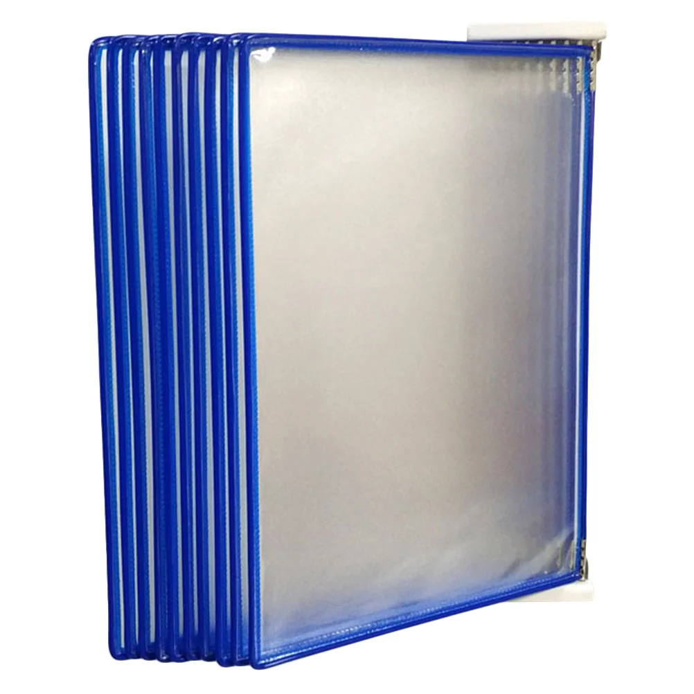 Wall File Hanging Folder Organizer Plastic Folders Rack Document Holder Files Storage Paper Containers Mount Pocket Display 1pc 3 tier document rack file holder letter folder tray for company office