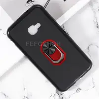 For Samsung Galaxy Xcover 4 G390F SM-G390F 5.0" Back Finger Ring Soft TPU Silicone Case For Galaxy Xcover 4S Phone Cover 2