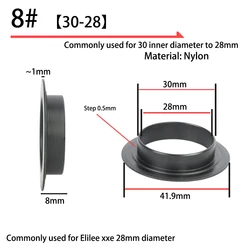 Universal 24mm Bicycle Bottom Bracket Bearing Cap - Dustproof & Waterproof for Road and Mountain Bikes (.6 30 - 28 (2 Pcs))