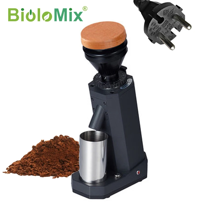 Biolomix Electric Coffee Grinder, Titanium Alloy Household Conical Burr