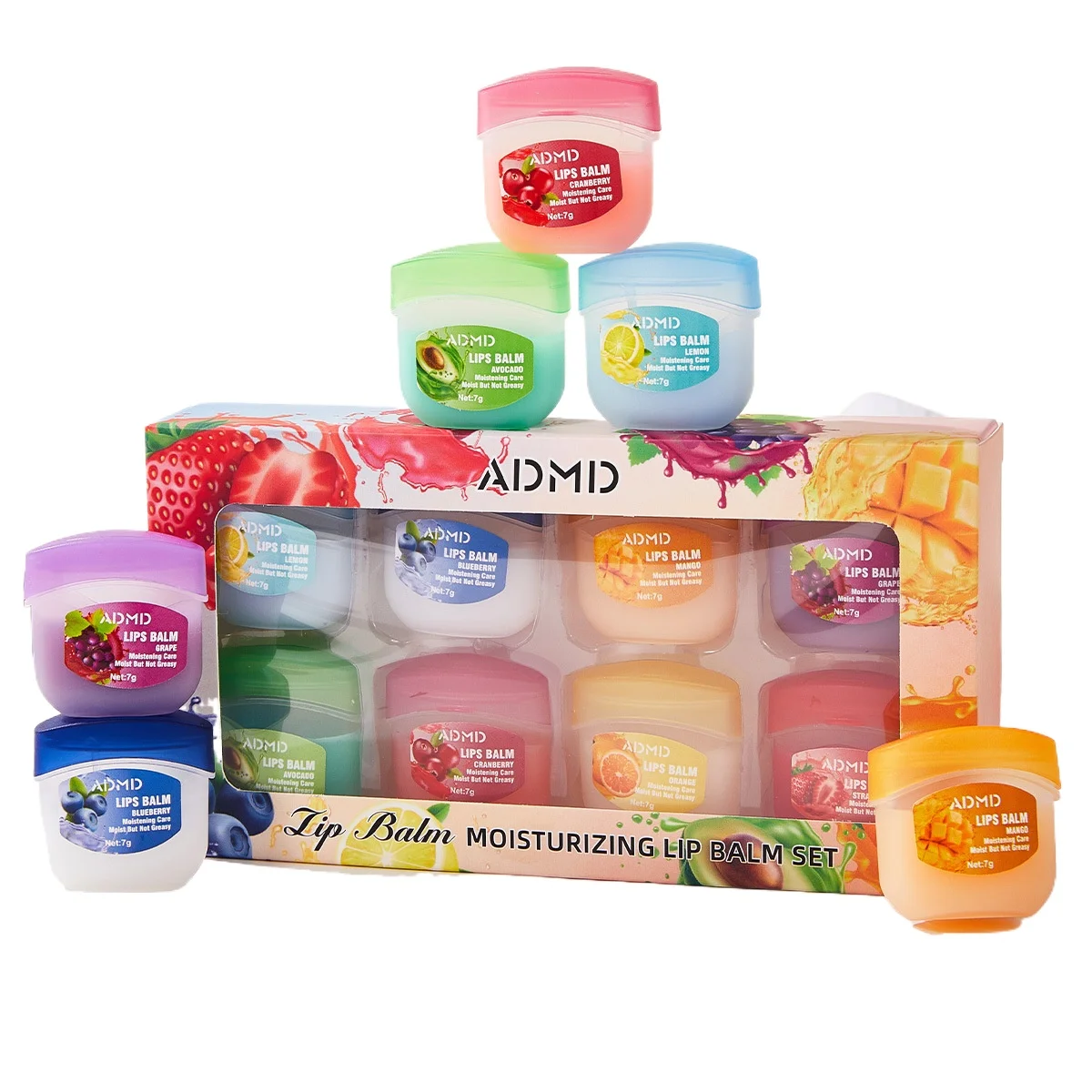 Vaseline Lip Balm Collection: Moisturizing & Nourishing Lip Care Set with Rose Lemon Essence
