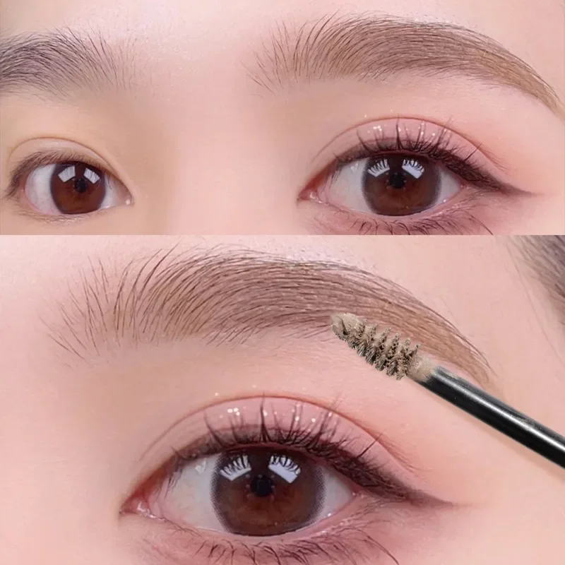 Matte Dyeing Eyebrow Cream Makeup Waterproof Lasting Liquid Dye Eyebrow Enhacer Gel Quick Dry Black Brown Mascara Tint Cosmetics 4