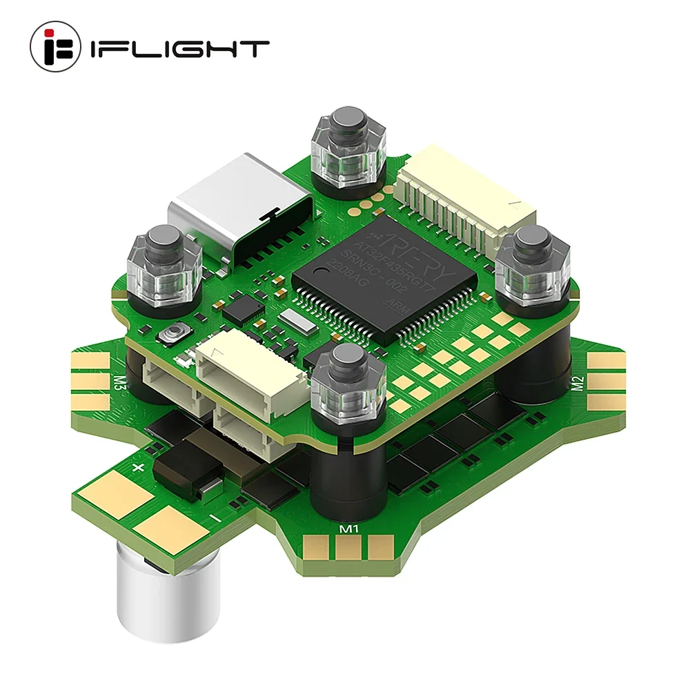 

IFlight BLITZ Mini ATF435 Flight Controller with BLITZ Mini E55S 4-IN-1 2-6S ESC/ 5.8GHz 600mW Adjustable VTX for RC FPV Drone