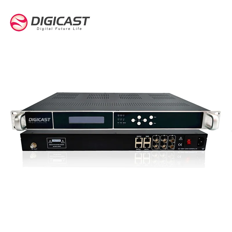 Live Broadcast Equipment IP to RF Modulator 32 QAM or 16 DVBT ATSC ISDBT Modulator