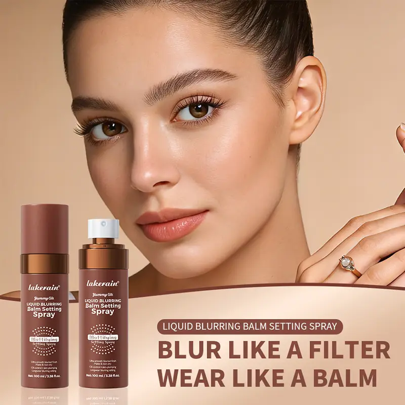Lakerain Waterproof Makeup Fixing Setting Spray Quick Dry Long Lasting Oil Control Moisturizing Natural Refreshing Makeup Spray - Image 3