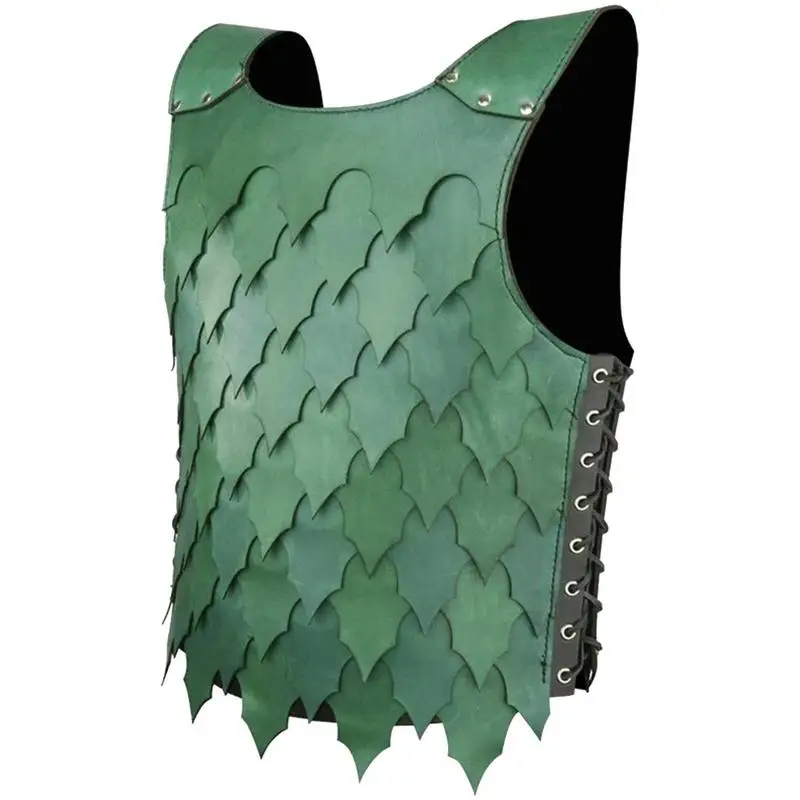 viking-vest-costume-men-faux-leather-back-protector-fish-scale-design-vintage-cosplay-clothing-chest-protector-for-stage-show