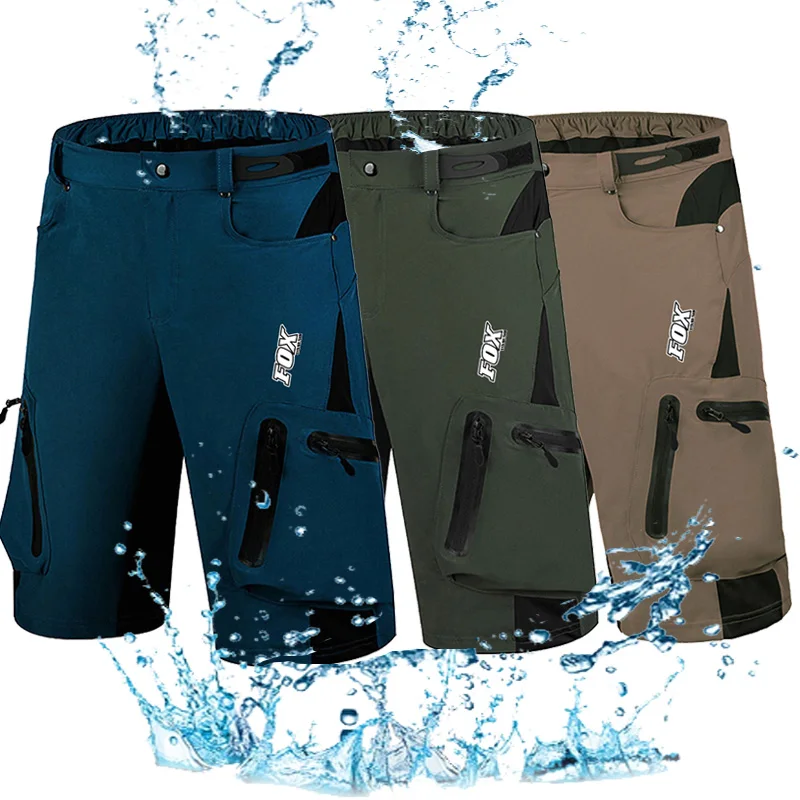 

Мужские летние велосипедные шорты FOX, одежда для езды на велосипеде и мотокроссе, быстросохнущие водонепроницаемые