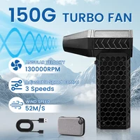 Turbo Jet Fan 130000RPM Wind Speed 52m/s Portable Mini Air Blower Outdoor Camping BBQ Powerful Blower Keyboard Dust Cleaning 1