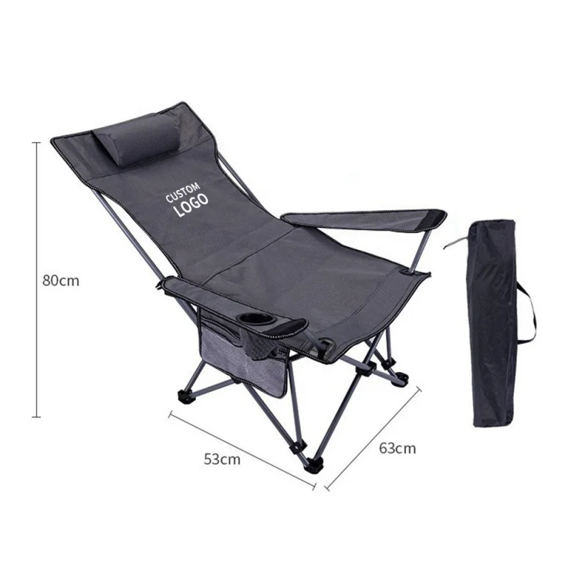 New outdoor folding recliner portable four-speed adjustable recliner suitable for terrace beach camping fishing luxury
