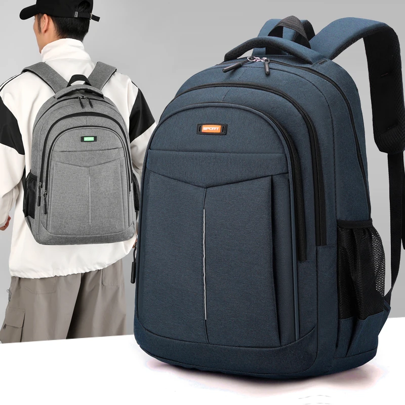 Large-capacity backpack - High-durability backpack with padded shoulder straps and zipper closure - Safe travel bag