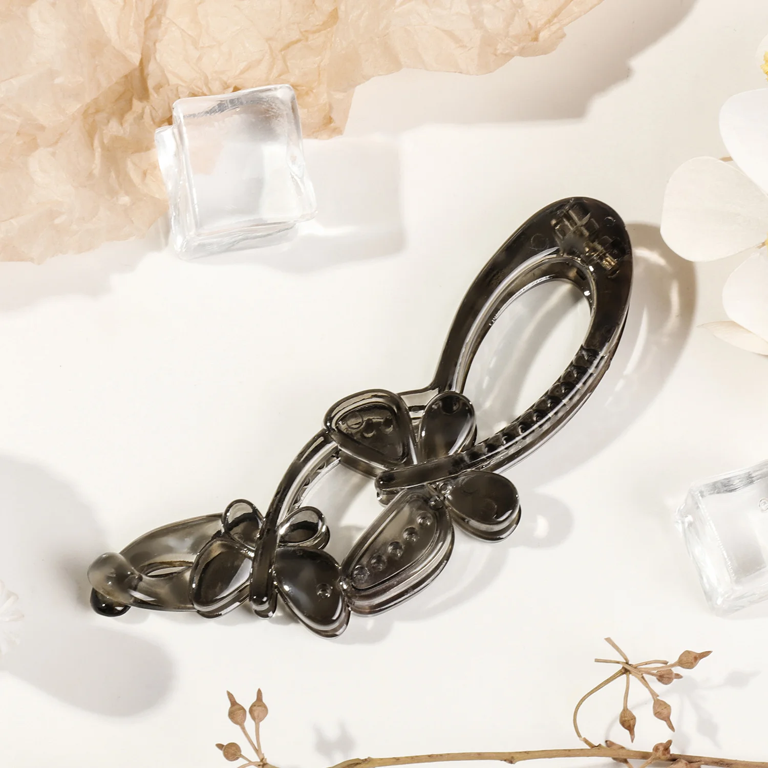 Leopard Butterfly Hair Clip - Stylish Hair Claw Accessory