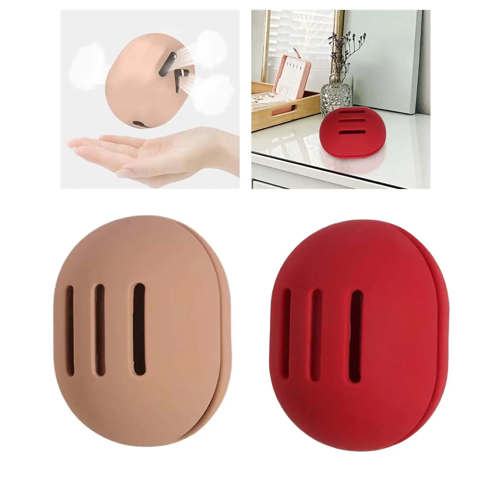 Makeup Sponge Holder Makeup Blender Travel Case for Women Girls Silicone Cosmetics Sponge Holder Egg Dryer Rack
